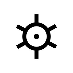 Obraz premium Steering wheel icon