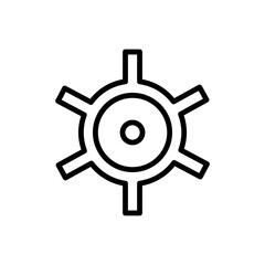 Obraz premium Steering wheel icon