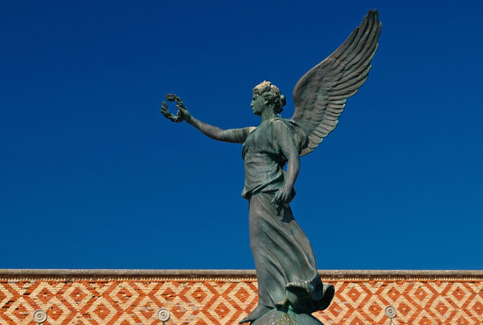 Statue Of Victory In Rhodes, Greece