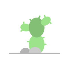 Cactus, stone icon. Simple color vector elements of wilderness icons for ui and ux, website or mobile application