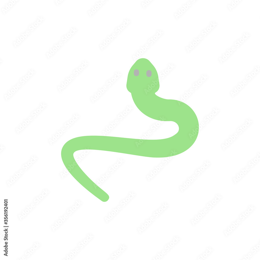 Poster snake, animal icon. simple color vector elements of wilderness icons for ui and ux, website or mobil
