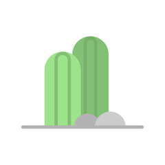 Cactus, stone icon. Simple color vector elements of wilderness icons for ui and ux, website or mobile application