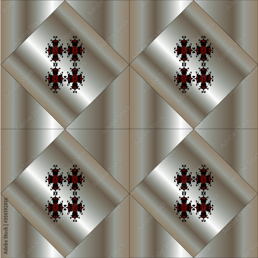 Wall mural abstract decorative pattern