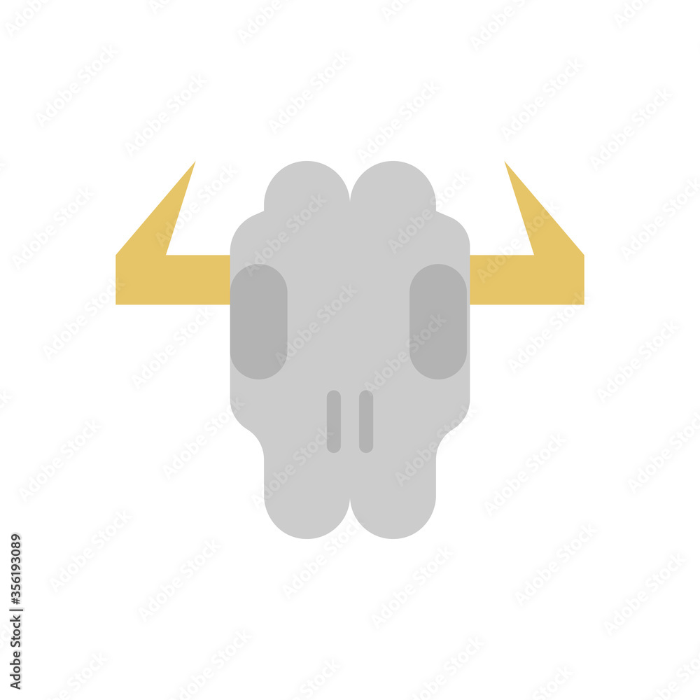 Aufkleber skull, animal icon. simple color vector elements of wilderness icons for ui and ux, website or mobil