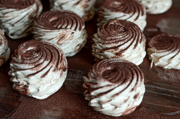 chocolate candy on a white background