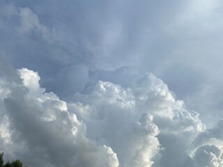 blue sky with clouds