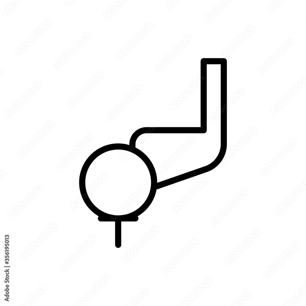 Poster golf, game icon. simple line, outline vector elements of free time icons for ui and ux, website or m