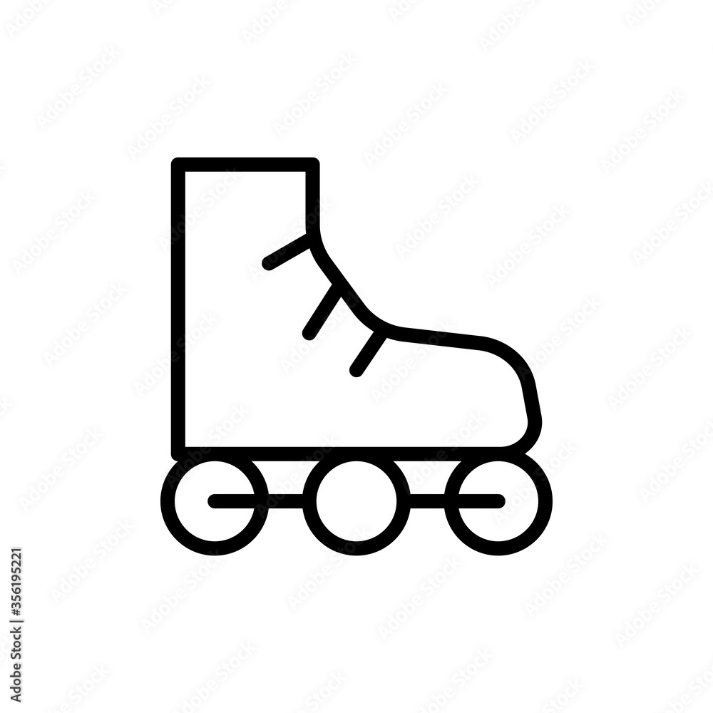 Poster roller, sport icon. simple line, outline vector elements of free time icons for ui and ux, website o
