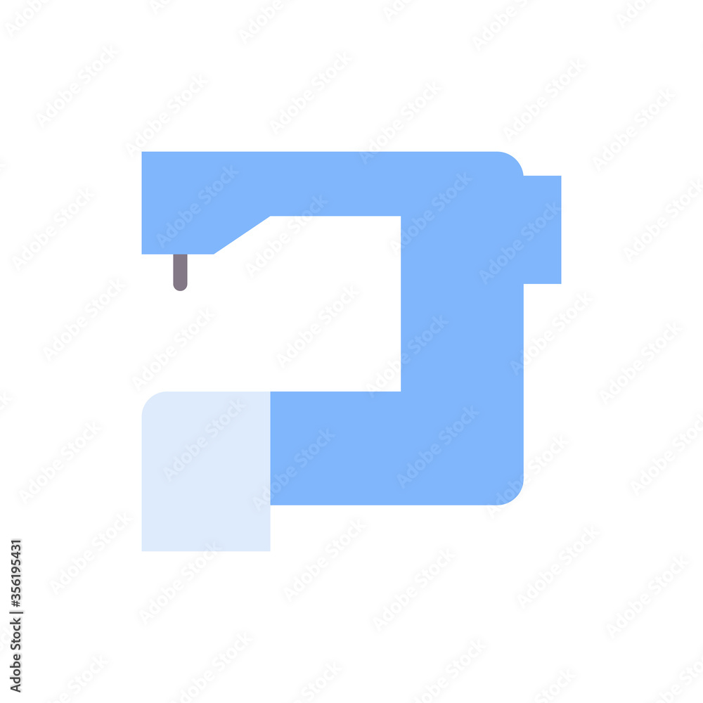 Poster sewing, machine icon. simple color vector elements of free time icons for ui and ux, website or mobi