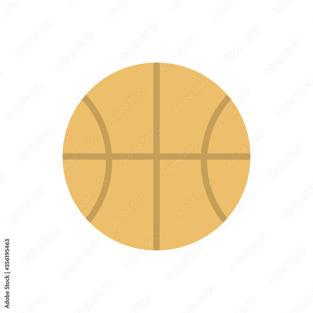 Poster basketball, sport icon. simple color vector elements of free time icons for ui and ux, website or mo