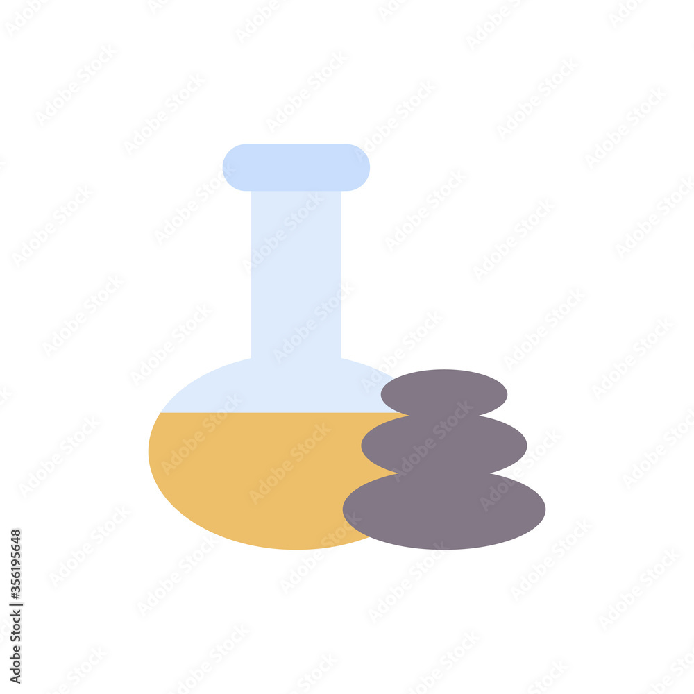 Poster oil, stone, spa icon. simple color vector elements of free time icons for ui and ux, website or mobi