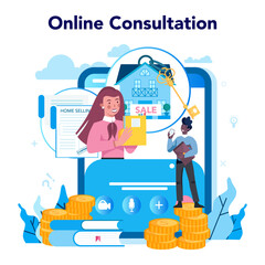 Qualified real estate agent or realtor online service or platform.