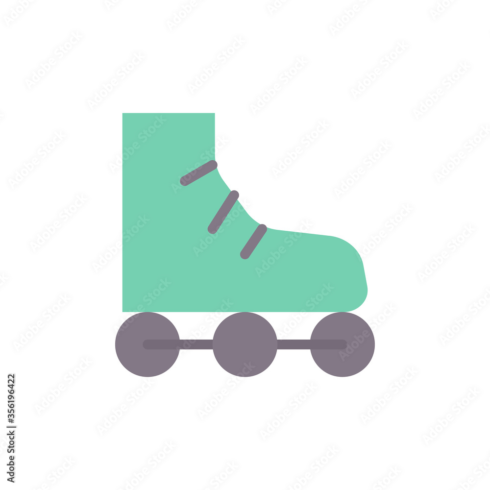 Aufkleber roller, sport icon. simple color vector elements of free time icons for ui and ux, website or mobile