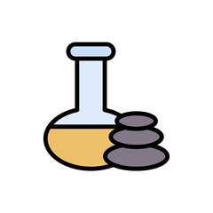 Oil, stone, spa icon. Simple color with outline vector elements of free time icons for ui and ux, website or mobile application