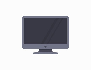 Desktop computer icon. vector illustration