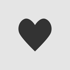 Heart Icon icon flat.
