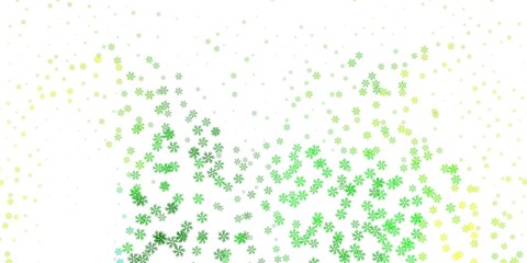 Light green, yellow vector template with abstract forms.
