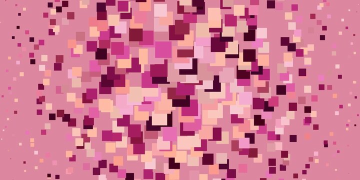 Light Pink vector background with rectangles. Colorful illustration with gradient rectangles and squares. Best design for your ad, poster, banner.