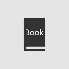 Book icon flat.