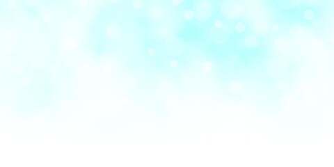 Light BLUE vector layout with circles. Abstract decorative design in gradient style with bubbles. Pattern for booklets, leaflets.