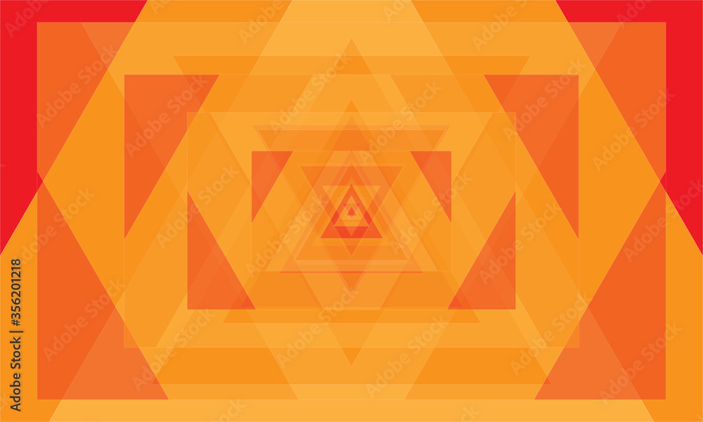 Poster classic triangular color abstract background template