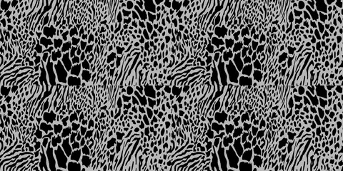 Seamless animal print Beautiful watercolor spotted skin pattern background