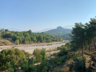 Fototapeta na wymiar Turkey, mountains, nature, river bed.