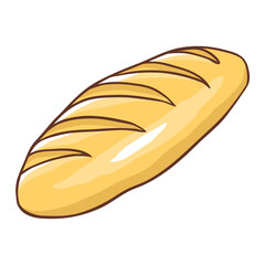 Illustration of freshly baked bread.