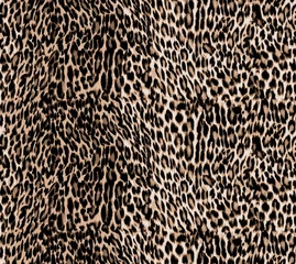 Papier peint Peau animal Texture de peau de léopard sans couture