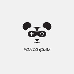 game of panda black logo vector design © rokhmatulloh
