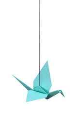 Origami crane bird