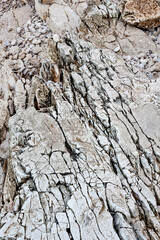 Playground on the rocks. Rocky embankment