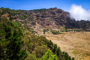 Cova de Paul votano crater in Santo Antao island, Cape Verde