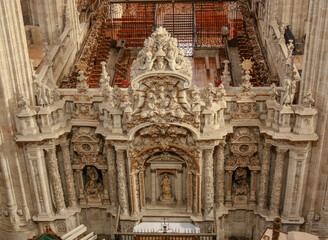 Salamanca,  Castile and León / Spain Aug 2011
Wonderful interior of Salamanca new cathedral