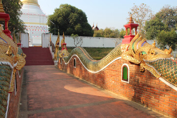 Fototapeta na wymiar buddhist temple (Wat Phra Kaew Don Tao) in Lampang (thailand)
