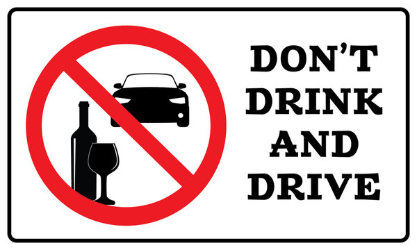 Don't drink and drive sign. Don't drink and drive symbol drawing by Illustration. Don't drink and drive warning Icon