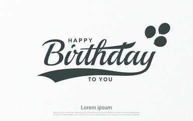 Happy birthday background flat design