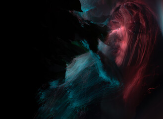 freezlight new photo art direction, long exposure photo without photoshop, light drawing at long...