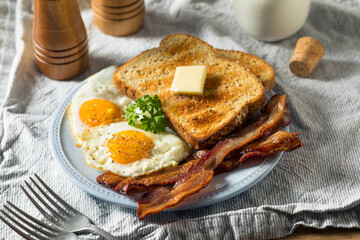 Homemade Sunnyside Eggs Breakfast
