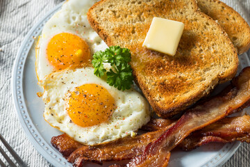 Homemade Sunnyside Eggs Breakfast