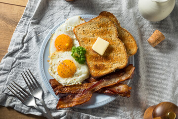 Homemade Sunnyside Eggs Breakfast