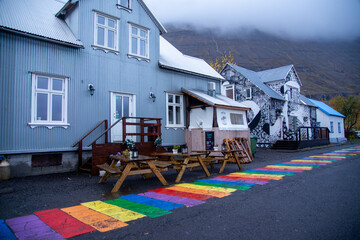 Seyðisfjörður Iceland Rainbow Road