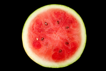 Watermelon close up With Black Background