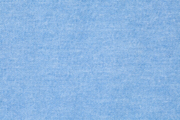 Chambray cloth texture background light blue flat lay shot from above