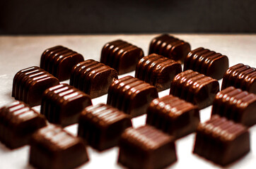 close up of chocolate candy