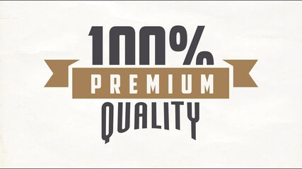 100 percent premium quality product sale ad for store or retail business clearance granting discount deal