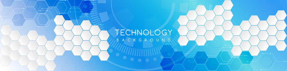 Hi-tech background design. The concept of chemical engineering, genetic research, innovative technologies. Hexagonal background for digital technology, medicine, science, research and healthcare.