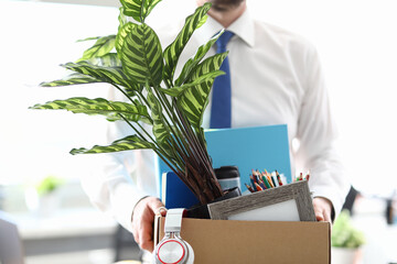 Businessman got fired during covid economy recession