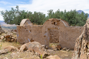 The ABANDONED BERBER VILLAGE OF ZRIBA OLIA in tunisia