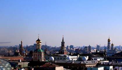 Obraz premium Domes dominating the sky, in Moscow